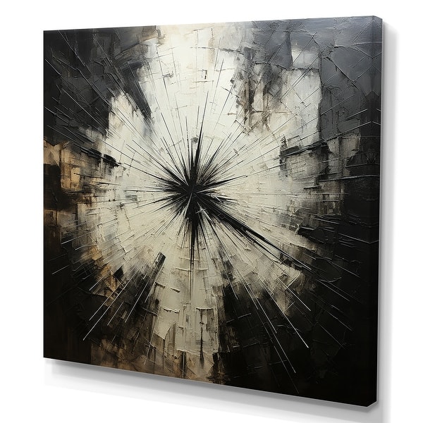 Designart "Minimalism Black And White Religious Cross III" Christianity